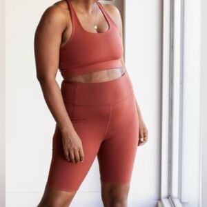 Girlfriend Collective Rust Activewear Set